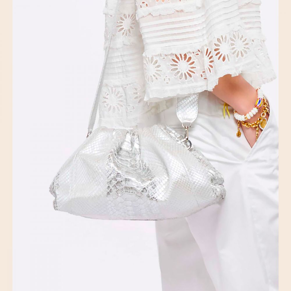 SISTA<br>Sac Uniq Big White & Silver – Image 3
