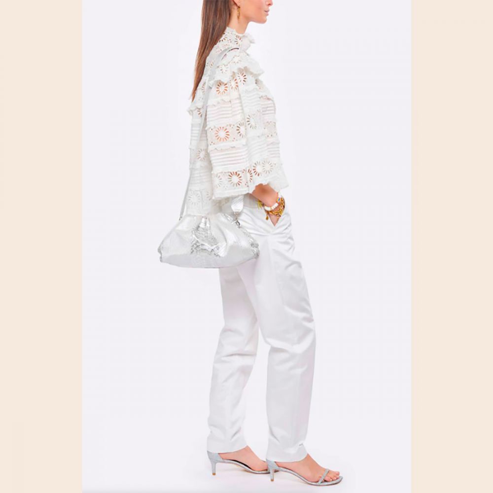 SISTA<br>Sac Uniq Big White & Silver – Image 4