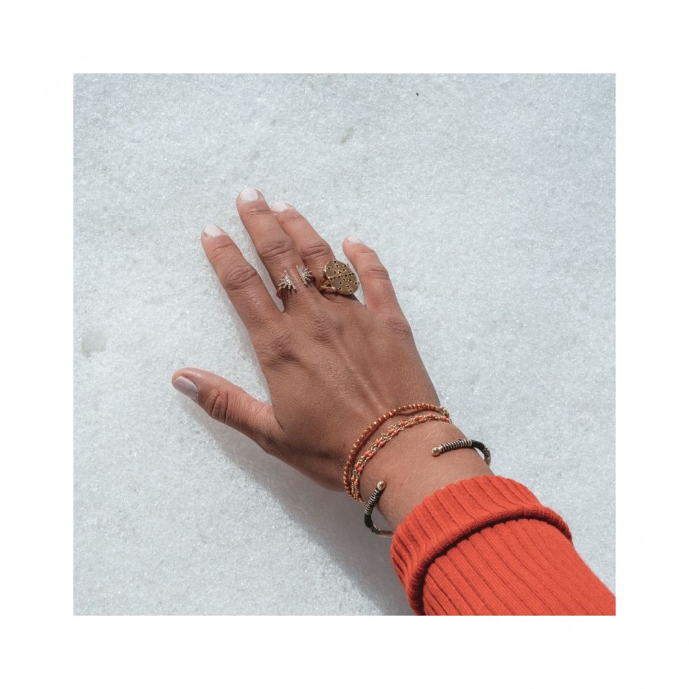 UNE A UNE Bague Mumbai Noir – Image 2