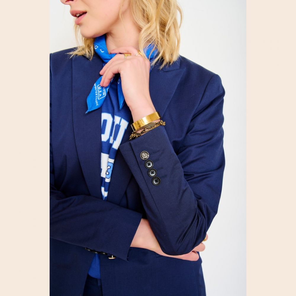 Tshirt teace craie Blazer Vipery Navy – Image 2