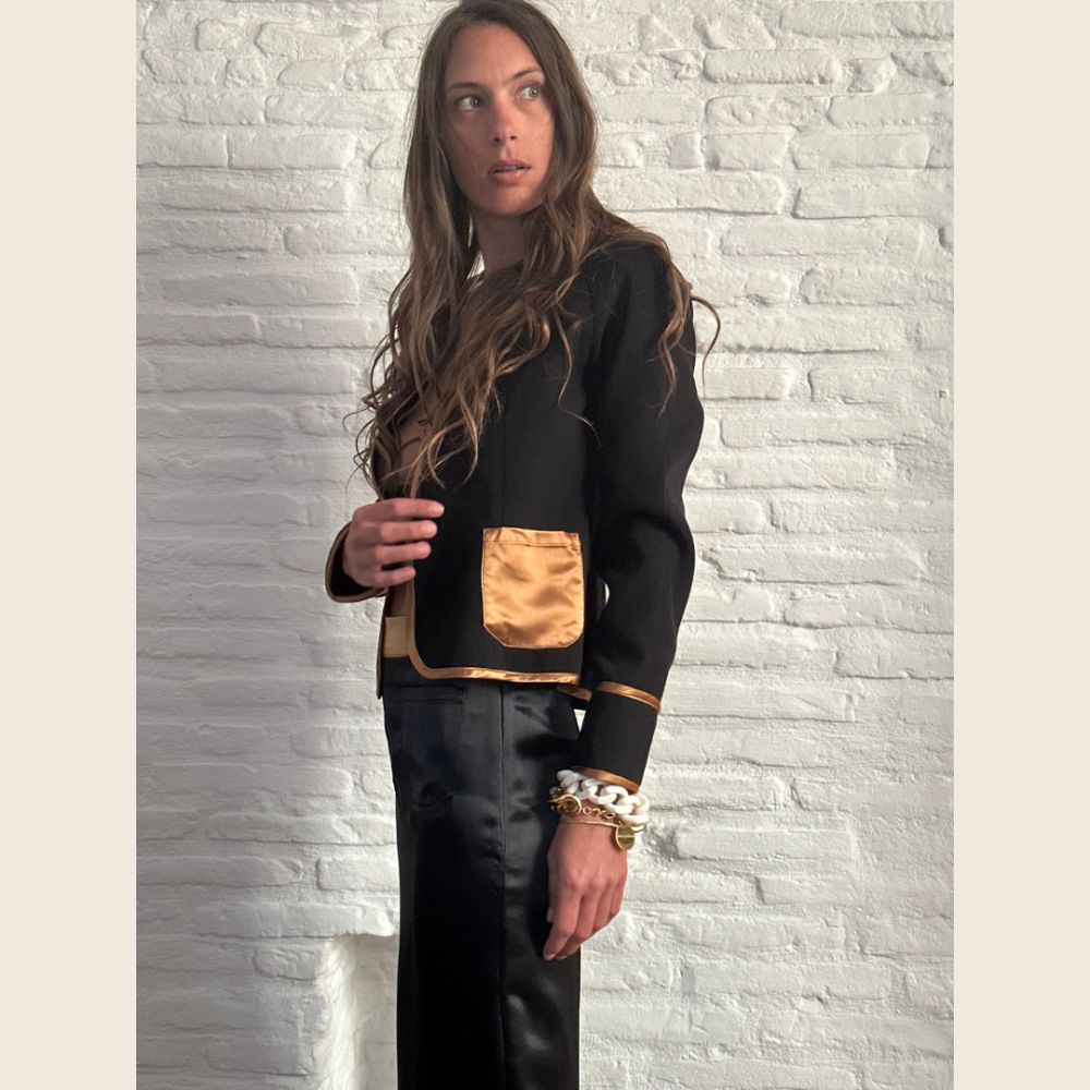 DEDIKATE Veste PAUL Noire – Image 2