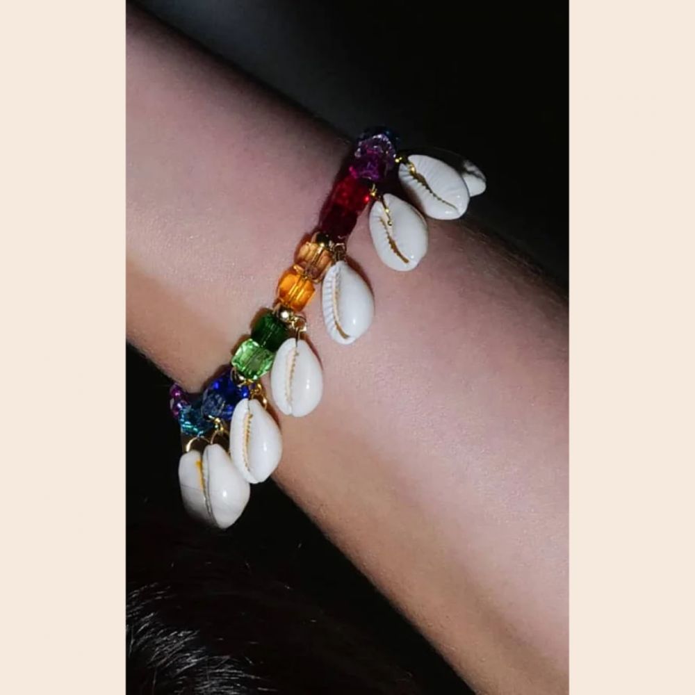 THE SHELL DEALER Bracelet Cauri Multicolored – Image 2