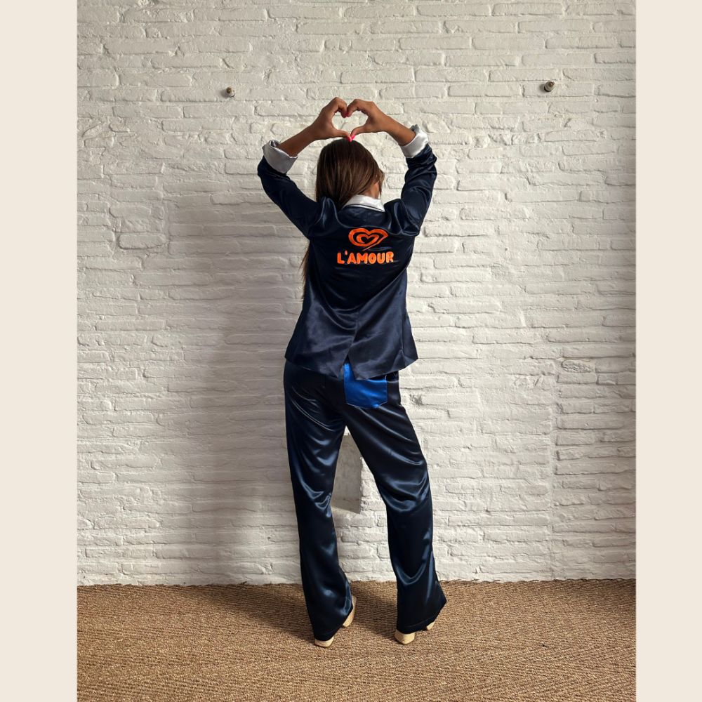 DEDIKATE Blazer Fany Marine Amour Orange – Image 3