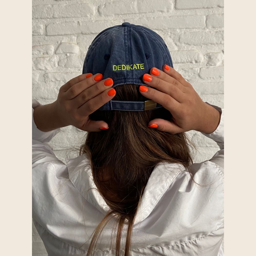 DEDIKATE Casquette L'amour Jaune Fluo – Image 2