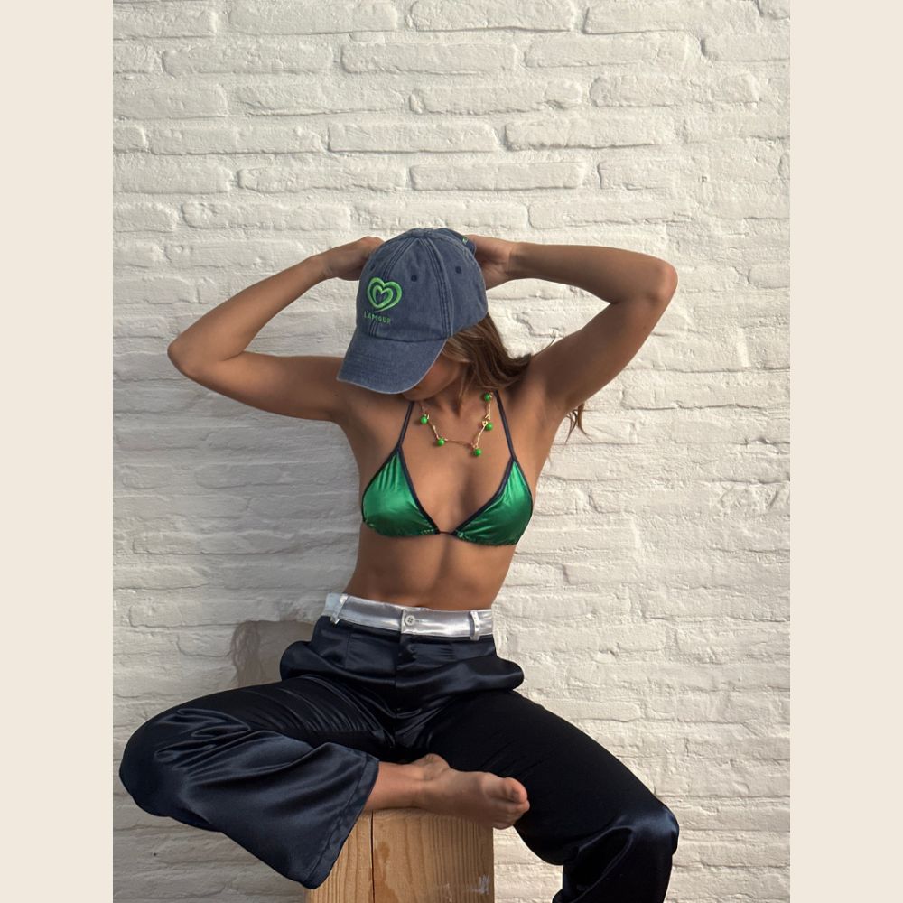 DEDIKATE Casquette L'amour Vert Fluo – Image 2