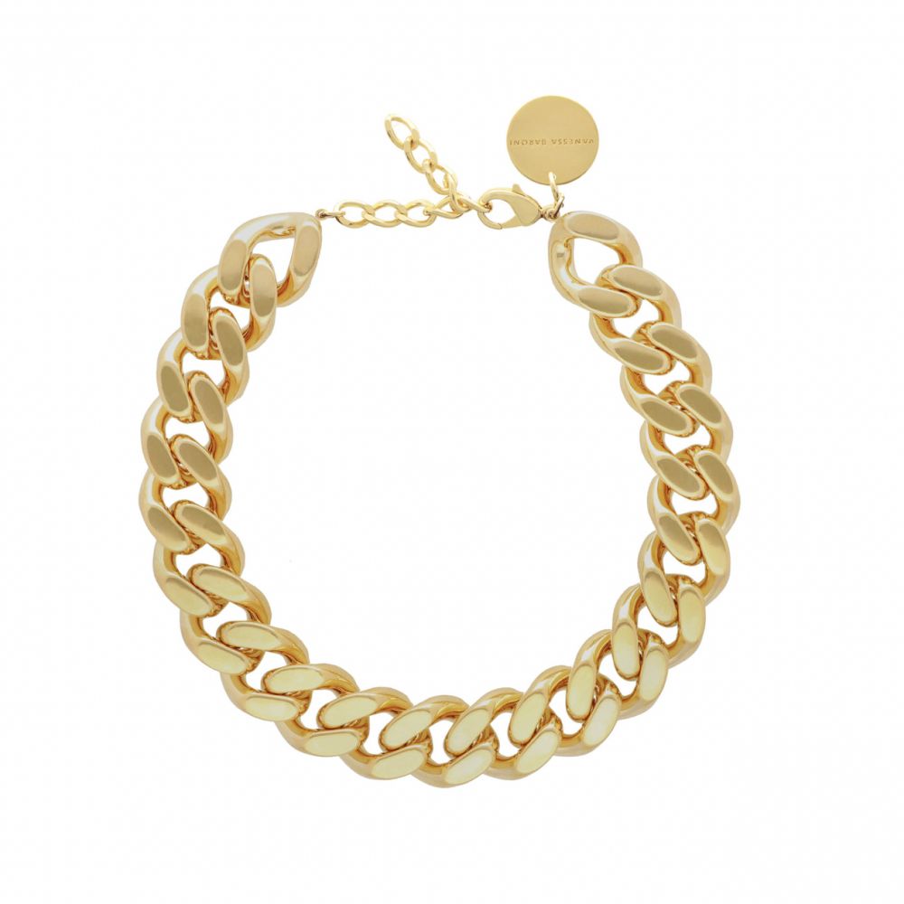 VANESSA BARONI Collier Flat Gold – Image 2