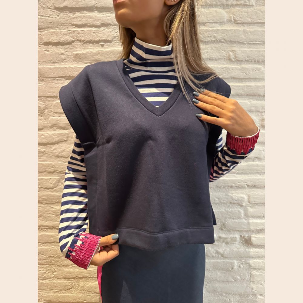 DEDIKATE Sweat Sans Manche Fuchsia – Image 2