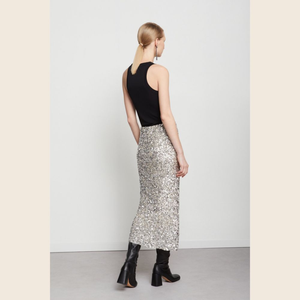 OTTODAME Jupe Sequin Silver – Image 2